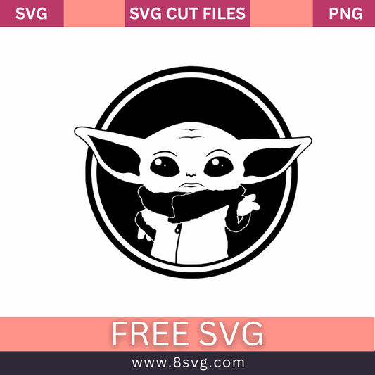 Baby Yoda SVG Free Cut File for Cricut- 8SVG