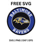 Baltimore Ravens Circle Logo SVG Free | Official Round Emblem Cut File for Cricut & Silhouette-8SVG