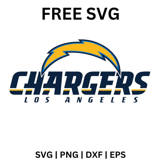 Chargers Los Angeles Wordmark SVG Free | Stylish Text Logo for Cricut & Silhouette