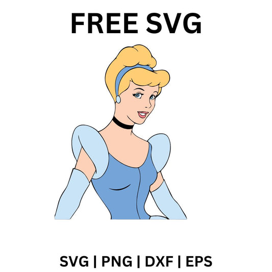 Cinderella Classic SVG Free | Disney Princess Clipart for Cricut & Silhouette