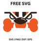 Cleveland Browns Dawg Eyes SVG Free | Fierce Bulldog Face Design for Cricut & Silhouette-8SVG