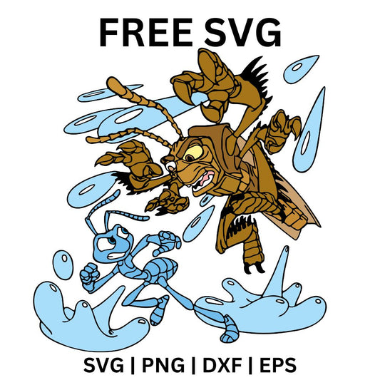Exploding Bug SVG Free | Dynamic Insect Mid-Action for Cricut & Silhouette