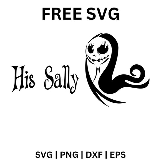 His Sally SVG Free | Love Quote SVG with Sally for Cricut & Silhouette