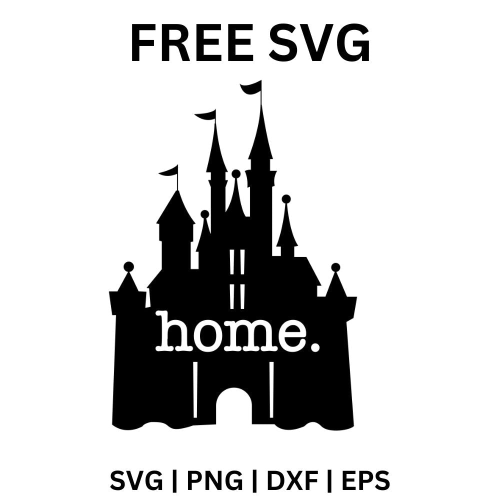 Home Castle SVG Free | Disney-Themed Home Castle Design for Cricut & Silhouette-8SVG