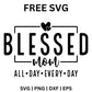 Blessed Mom SVG Free | Inspirational Mom Quote for Cricut & DIY Projects-8SVG