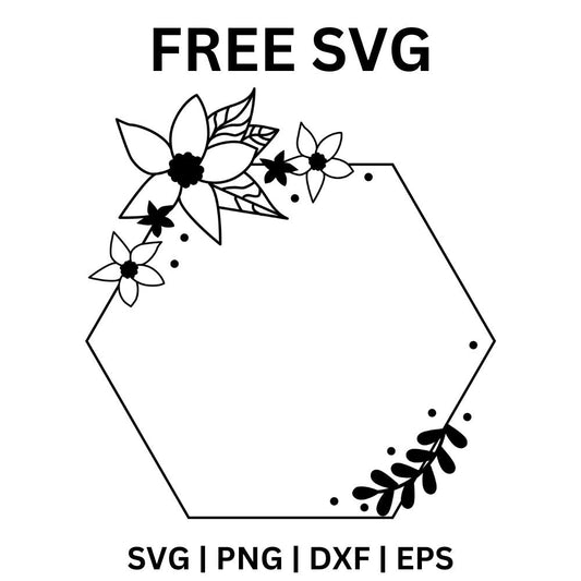 Flower Wreath SVG Free Cut File for Silhouette & Cricut-8SVG