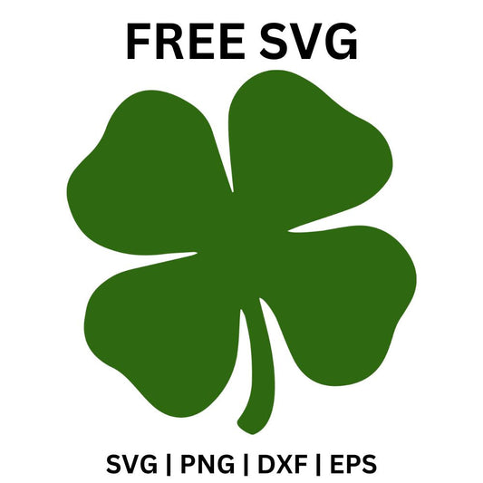 Free Four Leaf Clover SVG for St. Patrick's Day-8SVG