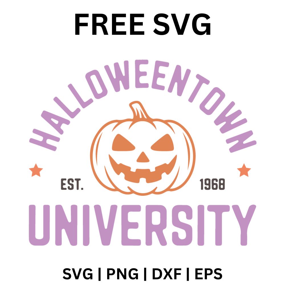 Halloweentown University Halloween SVG Free for Cricut & Silhouette-8SVG