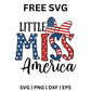 Little Miss America 4th of July SVG Free File for Cricut & Silhouette-8SVG