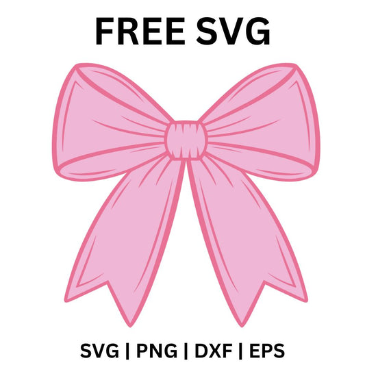 Pink Coquette Bow SVG – Free for DIY Projects