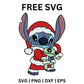 Stitch Teddy Bear Christmas SVG Free for Cards and Gifts-8SVG