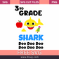 3rd Grade Baby Shark Boy Graduation Svg Free Cut File- 8SVG