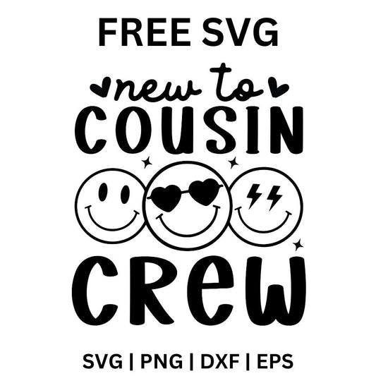Cousin Crew SVG Free | Fun Matching Family Design for Cricut & Silhouette-8SVG