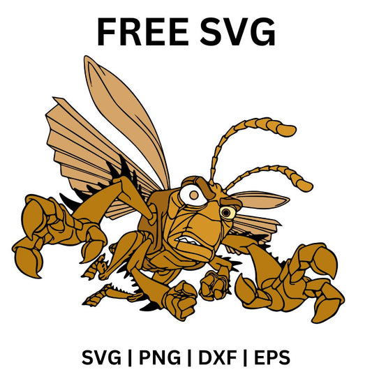 Hornet Warrior SVG Free | Fierce Flying Insect Cut File for Cricut & Silhouette