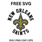 New Orleans Saints Classic Logo SVG Free | Arched Text and Emblem for Cricut & Silhouette