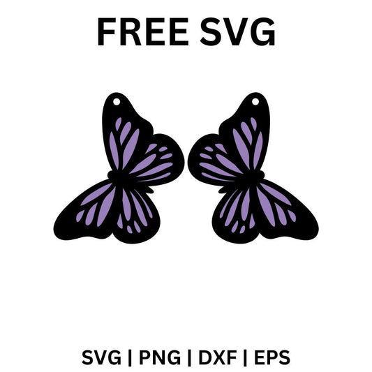 Purple Butterfly SVG Free | Cute Insect Clipart for Cricut & Silhouette