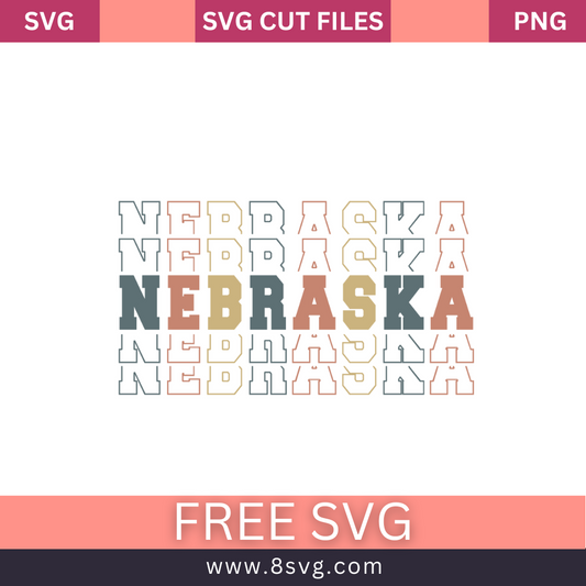 Nebraska stack retro vintage SVGFree And Png Download-8SVG