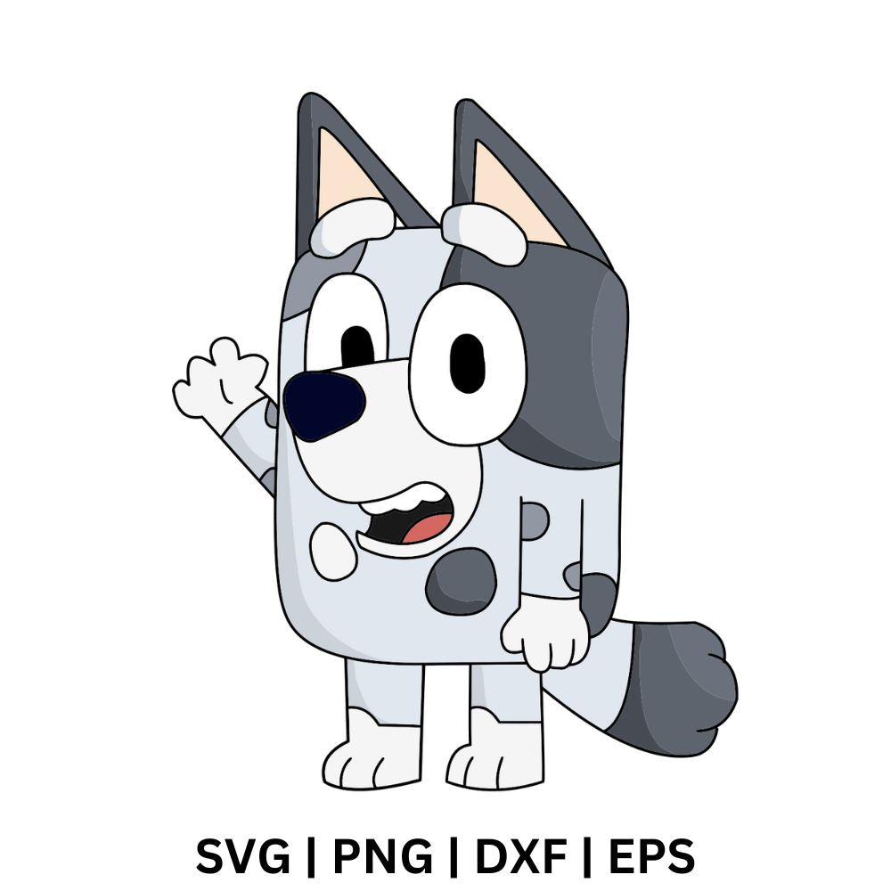 Bluey Muffin SVG Free Cut File for Cricut & Silhouette-8SVG