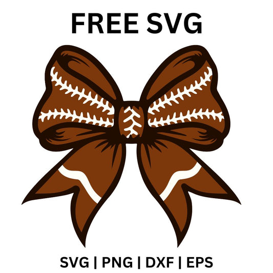 Football Coquette Bow SVG Designs – Free Download