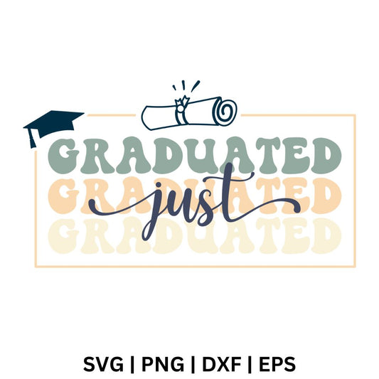 Just Graduation SVG - Free File for Cricut & Silhouette-8SVG