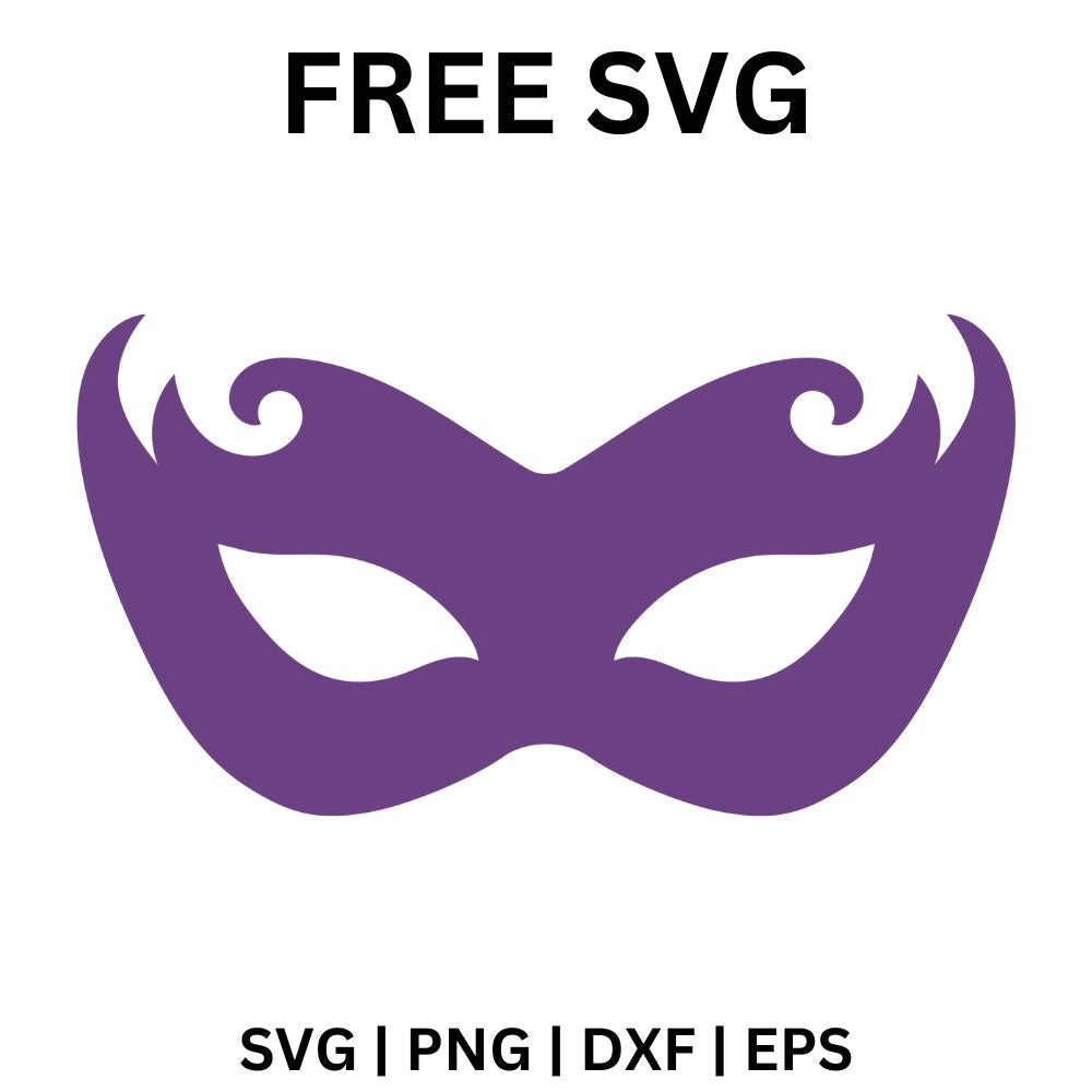 Svg Mask Masquerade Mask SVG Free | Carnival Mask Cut File – 8SVG