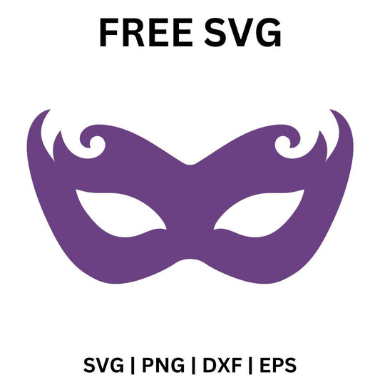 Masquerade Mask SVG Free | Carnival Mask Cut File