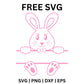 Monogram Bunny Easter Egg - Free SVG Cut File-8SVG