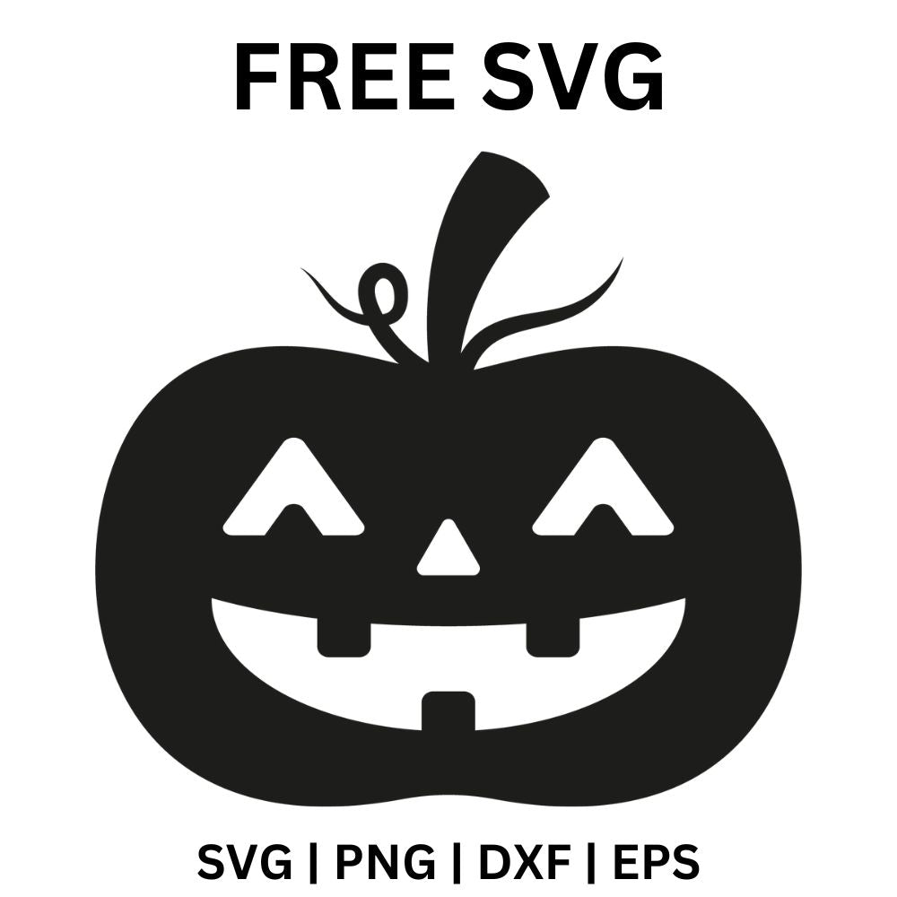Pumpkin Ghost Silhouette SVG Free Cut File for Cricut & Silhouette-8SVG