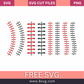 Baseball Ball Stitches Red Lace Svg Free Cut File- 8SVG