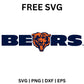 Chicago Bears Wordmark SVG Free | Bold NFL Text Logo for Cricut & Silhouette-8SVG