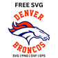 Denver Broncos SVG Free | Official Team Logo with Text for Cricut & Silhouette-8SVG