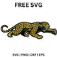 Jaguar Prowling SVG Free | Fierce Wildcat Mascot for Cricut & Silhouette-8SVG