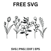 Free Flower SVG - Cut Files for Cricut | 8SVG – 8SVG