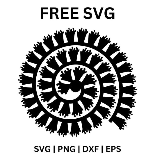 Bold Petals Paper Flower Design SVG Free for Cricut & Silhouette-8SVG