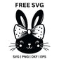 Bunny with Bow Easter - Free SVG Cut File-8SVG