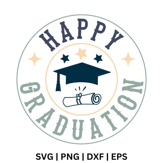 Happy Graduation SVG - Free File for Cricut & Silhouette-8SVG