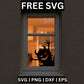 Monster Halloween SVG Free for Cricut & Silhouette | Window Cling Decoration-8SVG