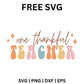 One Thankful Teacher SVG Free Design for Cricut & Silhouette-8SVG