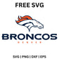 Broncos Denver SVG Free | Clean Text and Logo Combo for Cricut & Silhouette-8SVG