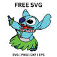 Hula Stitch SVG Free | Dancing Island Vibes Cut File for Cricut & Silhouette-8SVG