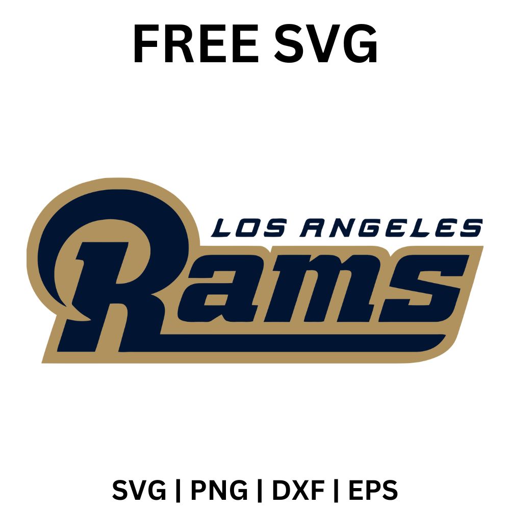 Free Los Angeles Rams SVG - Cut Files for Cricut | 8SVG – 8SVG