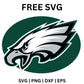 Philadelphia Eagles Head SVG Free | Iconic Bird Head Cut File for Cricut & Silhouette
