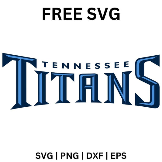 Tennessee Titans SVG Free | Bold Team Name Wordmark for Cricut & Silhouette