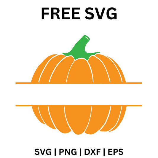 Pumpkin Monogram SVG Free Cut File for Cricut & Silhouette
