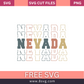 Nevada stack retro vintage SVGFree And Png Download-8SVG