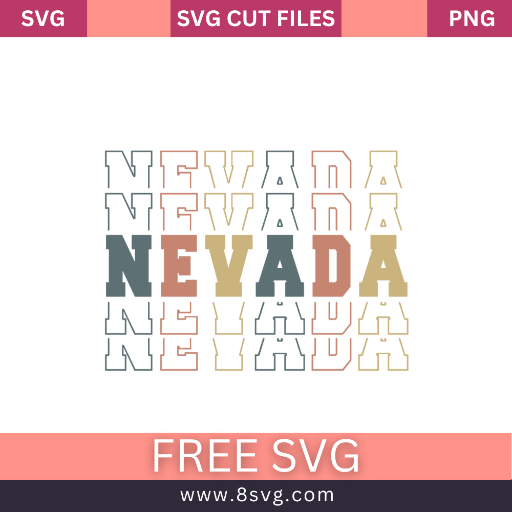 Nevada stack retro vintage SVGFree And Png Download – 8SVG