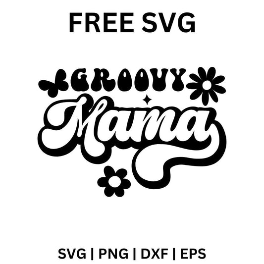 Groovy Mama SVG Free | Retro 70s Style Cut File for Cricut & Silhouette