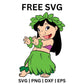 Lilo Hula Dance SVG Free | Hawaiian Girl Dance Cut File for Cricut & Silhouette-8SVG