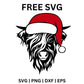 Christmas Cow SVG Free File for Cricut & Silhouette-8SVG