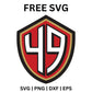 49ers Shield Logo SVG Free | Modern San Francisco Team Crest for Cricut & Silhouette